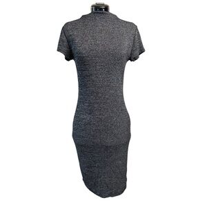 Popular Basics Heather Grey Knit Body-con Dress